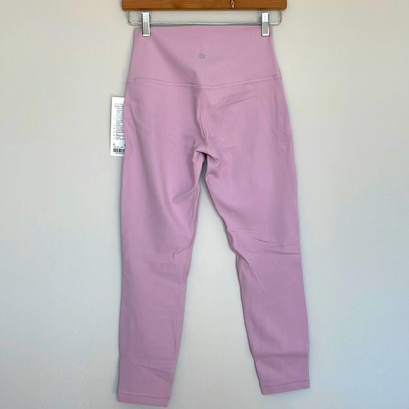 NWT Lululemon Align High-Rise Pant 25" Pink Peony Size 8 - Picture 3 of 11